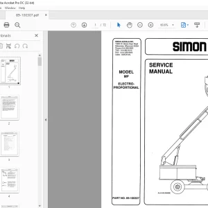Simon MP Electro- Proportional Service Manual - PDF DOWNLOAD