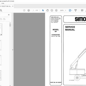 Simon Mp HYDRAPORT Service Manual 89-100207 - PDF DOWNLOAD