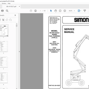 Simon SILVER EAGLE SERIES FUEL POWERED (TYPE 2) 3221 4124 Service Manual -  PDF DOWNLOAD