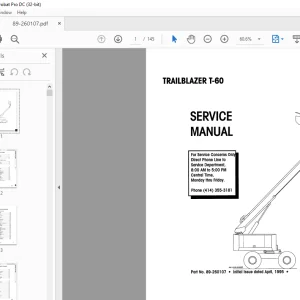 Simon TRAILBLAZER T-60 Service Manual - PDF DOWNLOAD