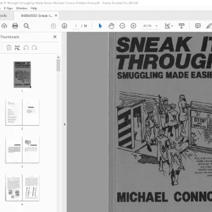 Sneak IT THROUGH Smuggling Made Easier Handbook Manual PDF