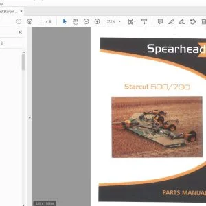 Spearhead Starcut 500/730 Parts Manual - PDF DOWNLOAD