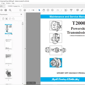 Spicer OFF T20000 Powershift Transmission Operation Manual PDF