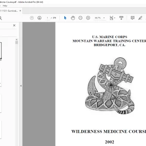 Survival Wilderness Medicine Course Student Handbook Manual - PDF DOWNLOAD