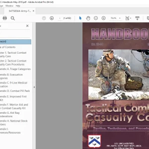 Tactical Combat Casualty Care Handbook Manual - PDF DOWNLOAD