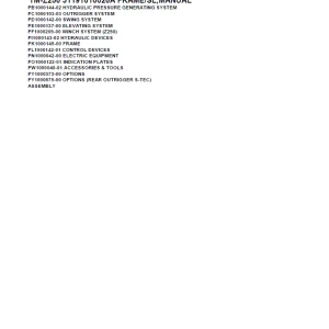 Tadano Crane TM-Z250 31191010020A FRAME/SL, Parts Manual PDF