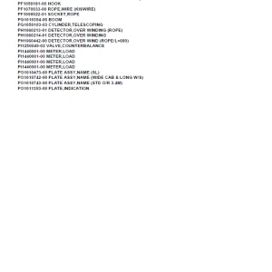 Tadano Crane TM-Z290 31112020120 BOOM3 SECT.,HOOK-IN Parts Manual PDF