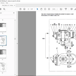 Tadano TM-Z500 31042010090A FRAME/STD,REMOTE-RADIO CONT Parts Manual  PDF
