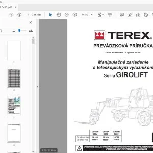 Terex GIROLIFT Manipulačné zariadenie s teleskopickým výložníkom PREVADZKOVA PRiRUCKA - PDF