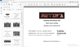 Trac-Lift TL 220 SLx Parts Manual - PDF DOWNLOAD