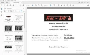 Trac-Lift TL 360 SLx Parts Manual - PDF DOWNLOAD