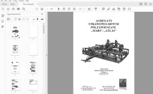 UNIA „MARS”, „ATLAS” SIEWNE PÓŁZAWIESZANE INSTRUKCJA OBSŁUGI oraz KATALOG CZĘŚCI  - PDF DOWNLOAD