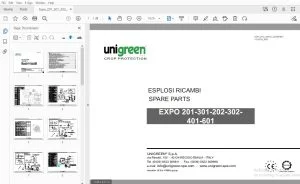 UNIGREEN EXPO 201-301-202-302-401-601 PARTS MANUAL - PDF DOWNLOAD