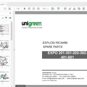 UNIGREEN EXPO 201-301-202-302-401-601 PARTS MANUAL - PDF DOWNLOAD