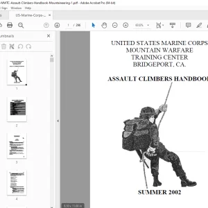 US Marine Corps MWTC Assault Climbers Handbook Manual PDF
