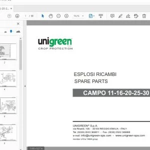 Unigreen Campo 11-16-20-25-30 Parts Manual - PDF DOWNLOAD