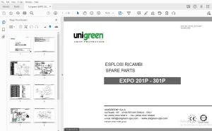 Unigreen EXPO 201P - 301P Parts Manual - PDF DOWNLOAD