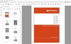 VERSATILE СЕРИЯ GENESIS 2145 2160 2180 2210 КАТАЛОГ ДЕТАЛЕЙ И СБОРОЧНЫХ ЕДИНИЦ - PDF