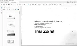 Valpadana 4RM-330 RS Parts Manual - PDF DOWNLOAD