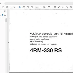 Valpadana 4RM-330 RS Parts Manual - PDF DOWNLOAD