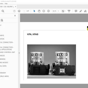 Vogel KFA, KFAS Pump Unit Operating Manual - PDF DOWNLOAD 