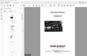 Vogel & Noot Altalajlazító Használati útmutató - PDF DOWNLOAD