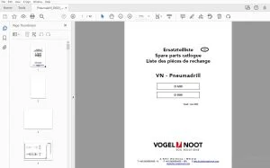 Vogel & Noot D600 D800 VN - Pneumadrill Parts Manual - PDF DOWNLOAD
