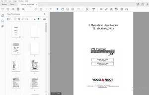 Vogel & Noot Farmer M-850,950,1020 MS-850,950,1050 Kezelési utasítás és & alkatrészlista - PDF