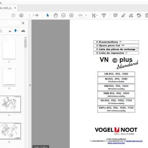 Vogel & Noot LM M XM XMS XS Parts Manual - PDF DOWNLOAD
