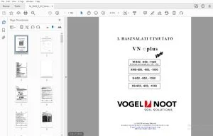 Vogel & Noot M XMS S XS Vario HASZNÁLATI ÚTMUTATÓ - PDF DOWNLOAD