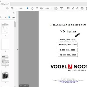 Vogel & Noot M XMS S XS Vario HASZNÁLATI ÚTMUTATÓ - PDF DOWNLOAD