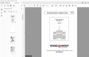 Vogel & Noot SÄPAK Vetőágy előkészítő Kombináció Kezelési utasítás és alkatrész lista - PDF