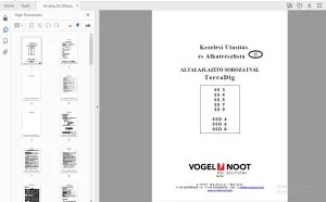 Vogel & Noot SS 3,4,5,7,9 SSD 4,6,8  Kezelési Utasítás és Alkatrészlista - PDF DOWNLOAD