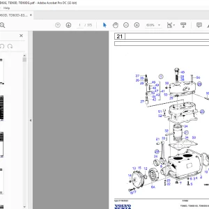 Volve Penta TD60D, TD60D-83, TD60DG-83, TD60G, TID60D, TID60DG Industrial Engine Parts Manual