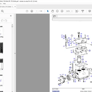 Volvo Penta TD610V, TD630VE, TD640VE, TWD610PB, TWD610V, TWD630VE Industrial Engine Parts Manual