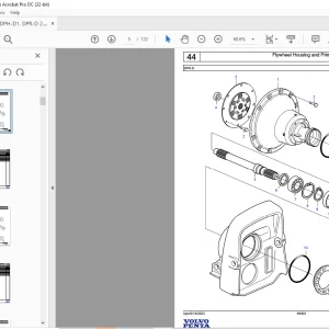 Volvo Penta DPH-D1, DPR-D Marine Drives Transmissions Parts Manual - PDF DOWNLOAD