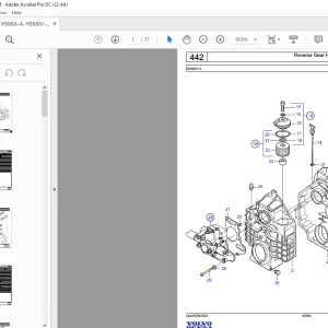Volvo Penta HS68A-A, HS68IV-A, ZF68 Marine Drives Transmissions Parts Manual - PDF