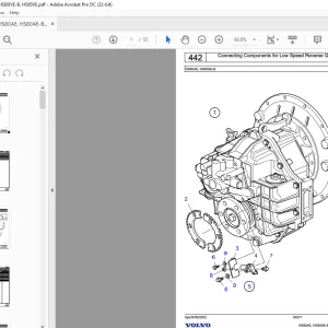 Volvo Penta HS80AE, HS80AE-B, HS80IVE, HS80IVE-B, HS80VE Marine Drives Transmissions Parts Manual