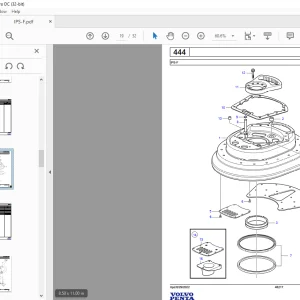 Volvo Penta IPS-F Marine Drives Transmissions Parts Manual - PDF DOWNLOAD