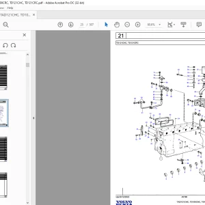 Volvo Penta TAD121CHC, TD100CHC, TD100CRC, TD121CHC, TD121CRC Parts Manual - PDF