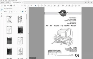 WOLAGRI R98-R10-R10/2000 R12-R12 PRO-R12/2000 ROUND BALER PARTS MANUAL - PDF