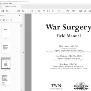 War Surgery Field Handbook Manual - PDF DOWNLOAD 