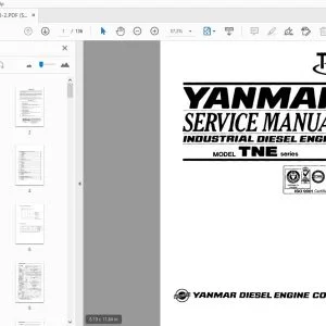 YANMAR DIESEL TNE SERIES INDUSTRIAL DIESEL ENGINE SERVICE MANUAL - PDF DOWNLOAD