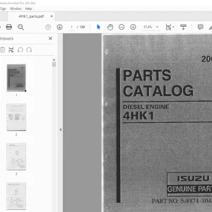 2005 Isuzu 4HK1 Diesel Engine Parts Manual - PDF DOWNLOAD 