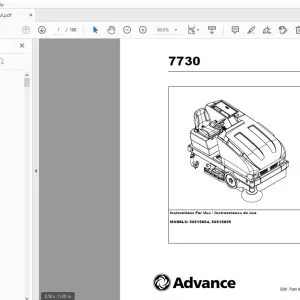 ADVANCE 7730 Instructions For Use Manual - PDF DOWNLOAD