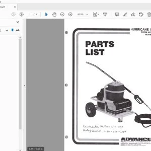 ADVANCE HURRICANE 1000G PARTS MANUAL 042071 - PDF DOWNLOAD