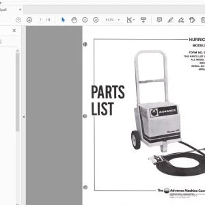 ADVANCE HURRICANE 600 600-5 PARTS MANUAL - PDF DOWNLOAD