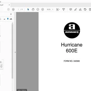 ADVANCE HURRICANE 600E PARTS MANUAL - PDF DOWNLOAD