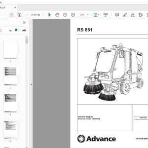 ADVANCE RS 851 SERVICE MANUAL - PDF DOWNLOAD