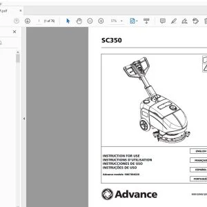 ADVANCE SC350 INSTRUCTION FOR USE MANUAL - PDF DOWNLOAD